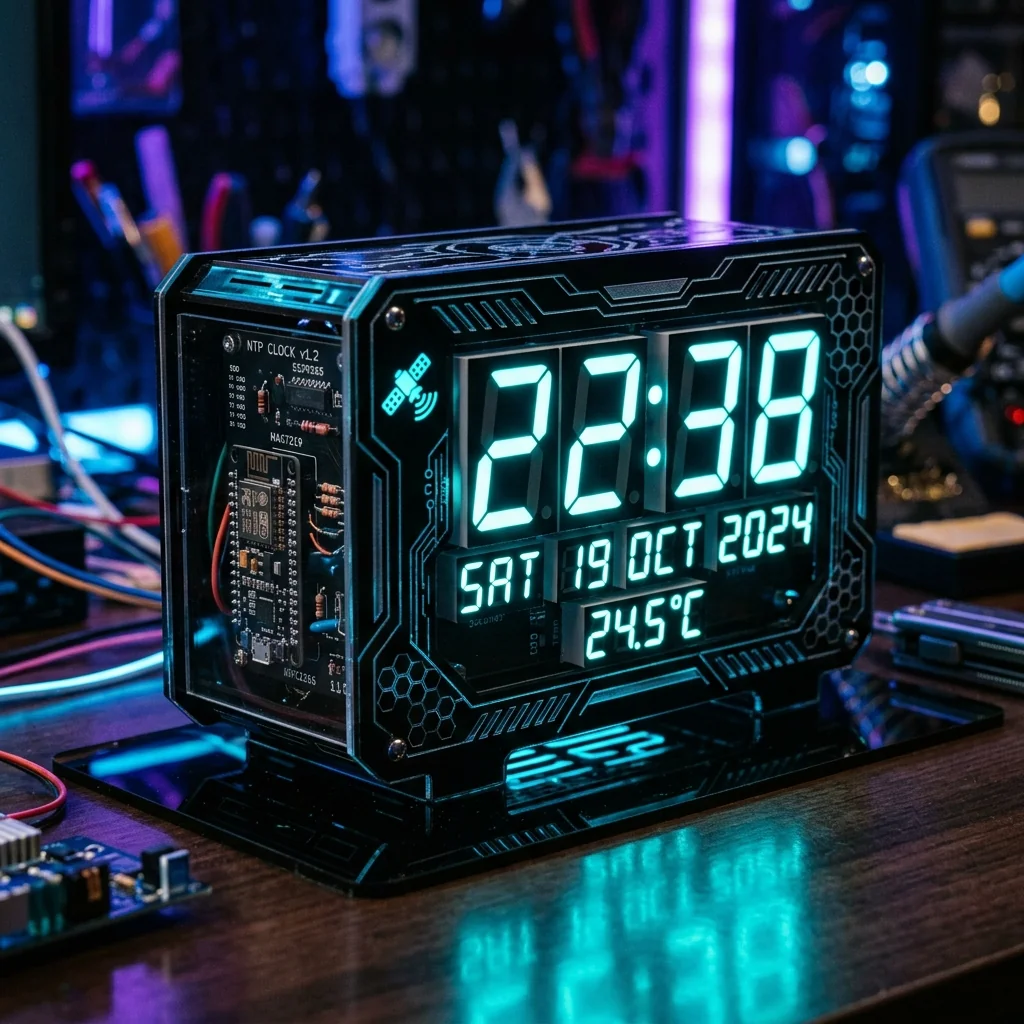 NTP Smart Clock visual showcase