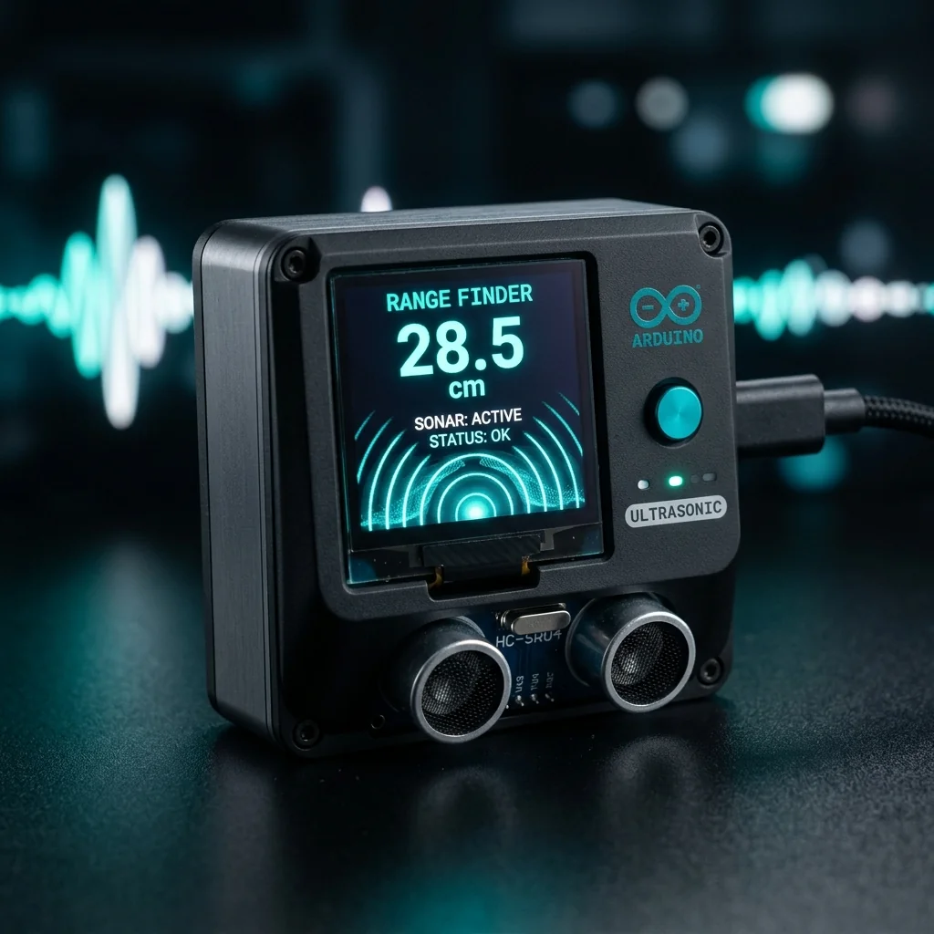 Ultrasonic Distance Meter visual showcase